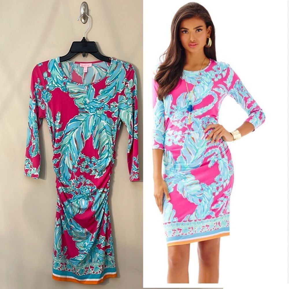 Lilly Pulitzer Madison Dress Capri Pink Style 19929 Size Small NWT Beach Bound